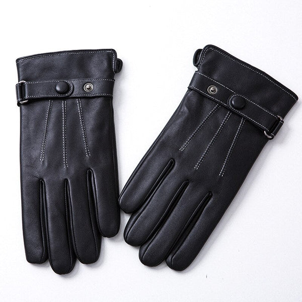Gants de conduite en similicuir (PU) - élégants gants noirs pour femmes
