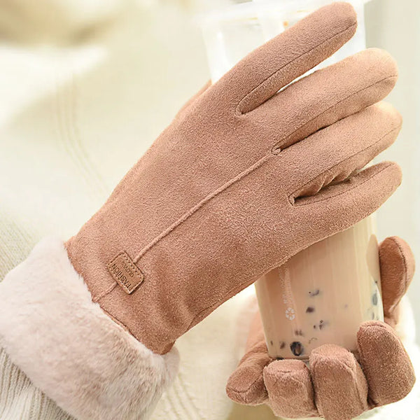 Gants d'hiver pour femmes - gants en fausse fourrure ultra doux