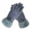 Gants d'hiver pour femmes - gants en fausse fourrure ultra doux