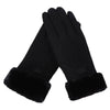 Gants d'hiver pour femmes - gants en fausse fourrure ultra doux