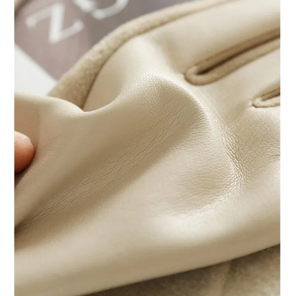 Gants en similicuir (PU) - main d'hiver élégante et fonctionnelle pour femmes