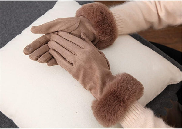 Gants en suede pour femmes - design classique et élégant