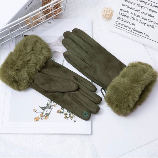 Gants en suede pour femmes - design classique et élégant