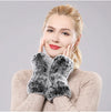 Gants sans doigts en fausse fourrure - tendance et chaleureux pour dames
