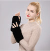 Gants sans doigts en fausse fourrure - tendance et chaleureux pour dames