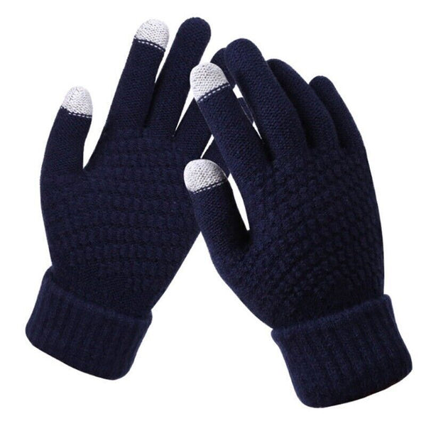 Gants tricotés 2 pièces - gants d'hiver élégants pour femmes