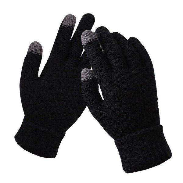 Gants tricotés 2 pièces - gants d'hiver élégants pour femmes