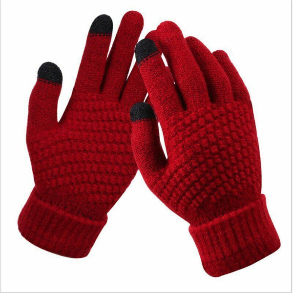 Gants tricotés 2 pièces - gants d'hiver élégants pour femmes