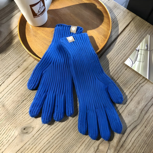 Gants tricotés d'hiver - élégance décontractée pour dames