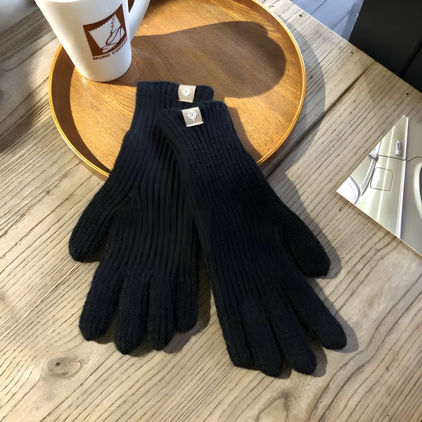 Gants tricotés d'hiver - élégance décontractée pour dames