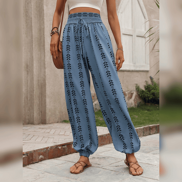 Pantalons boho pour femmes - coupe décontractée pour un look quotidien - pantalon léger