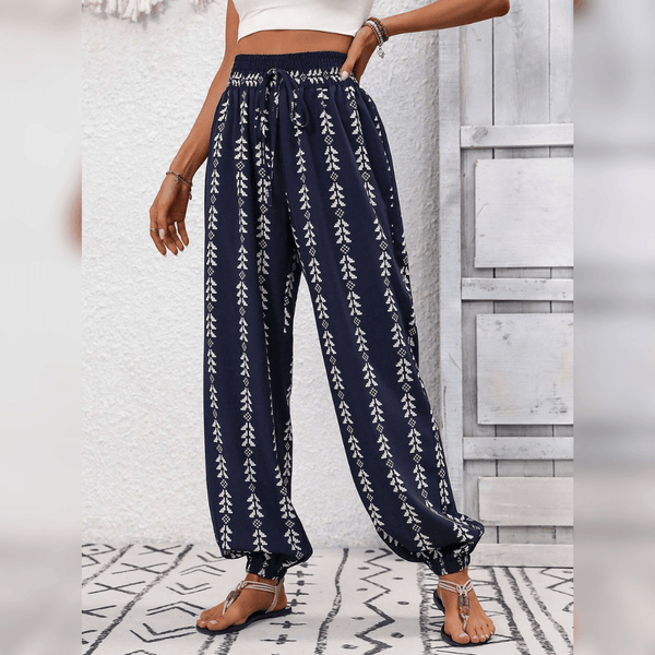 Pantalons boho pour femmes - coupe décontractée pour un look quotidien - pantalon léger