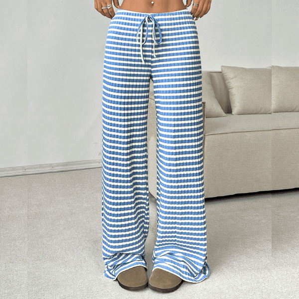 Pantalons de loisirs femme - lounge wear doux avec design évasé pour les journées décontractées