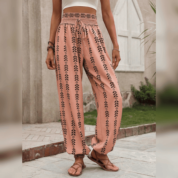 Pantalons boho pour femmes - coupe décontractée pour un look quotidien - pantalon léger