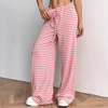 Pantalons de loisirs femme - lounge wear doux avec design évasé pour les journées décontractées