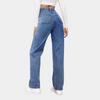 Jean baggy - jeans taille haute pour femmes tendance