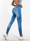 Jean skinny - leggings en denim taille haute pour femmes