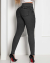 Jeans taille haute extensibles - pantalon slim en denim pour femmes