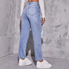 Jean pour femmes taille haute déchiré - denim casual élégant et versatile au quotidien
