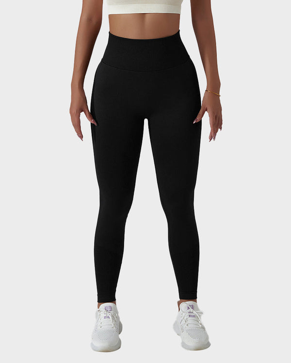 Leggings de sport femme - pantalons actives sans couture et opacifiés