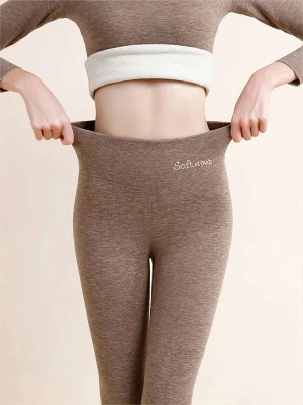 Leggings en polaire - leggings ajustés et douillets pour femmes