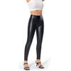 Leggings en simili cuir taille haute - pantalons tendance pour femmes