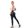 Leggings en simili cuir taille haute - pantalons tendance pour femmes