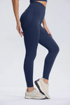 Leggings scrunch premium - pantalon de sport femme bleu nuit