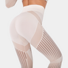 Leggings taille haute - activewear chic pour femmes avec détails en mesh