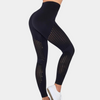 Leggings taille haute - activewear chic pour femmes avec détails en mesh