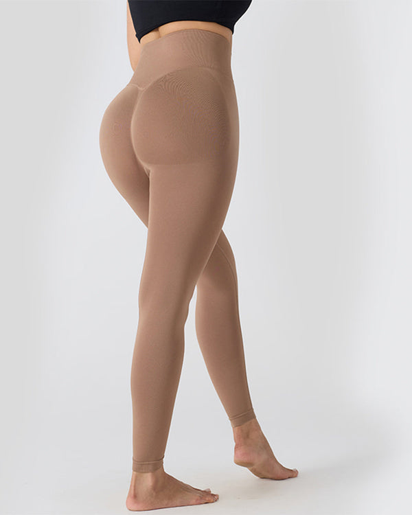 Leggings taille haute sans couture - leggings de fitness et de sport pour femmes