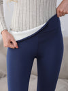 Leggings thermiques - pantalons en polaire taille haute pour femmes