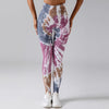Leggings tie-dye pour femmes - pantalons de sport taille haute respirants