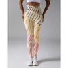 Leggings tie-dye pour femmes - pantalons de sport taille haute respirants