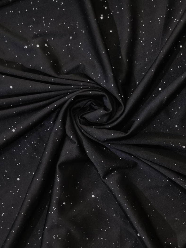 Pantalon évasé noir pailleté pour femmes - une allure chic et décontractée