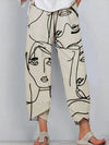 Pantalons lounge artistiques - design abstrait pour femmes