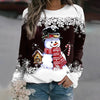 Pull bonhomme de neige - sweater festif pour femmes