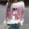 Pull bonhomme de neige - sweater festif pour femmes