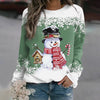 Pull bonhomme de neige - sweater festif pour femmes