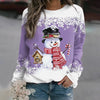 Pull bonhomme de neige - sweater festif pour femmes
