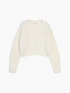 Pull court en tricot - sweat v-neck tendance pour femmes