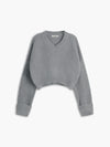 Pull court en tricot - sweat v-neck tendance pour femmes