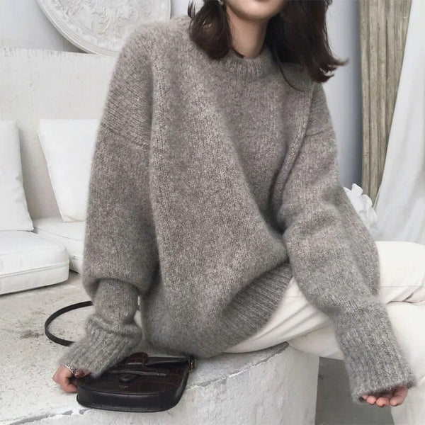 Pull en tricot - sweat oversize cosy pour femmes cet automne