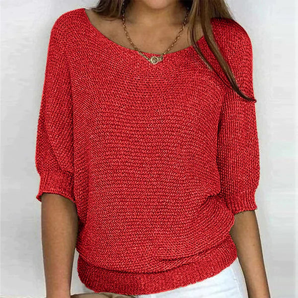 Pull en tricot - top ample et stylé pour femmes