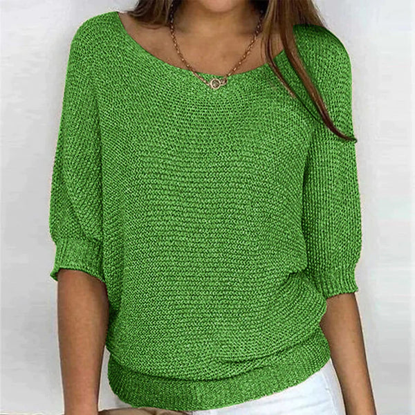 Pull en tricot - top ample et stylé pour femmes