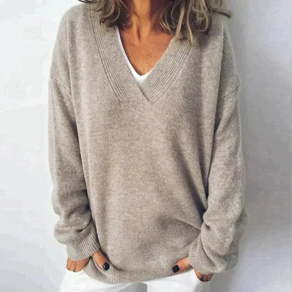 Pull en v - jumper élégant pour femmes