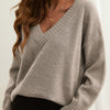 Pull over-size tricoté - sweater pour femmes