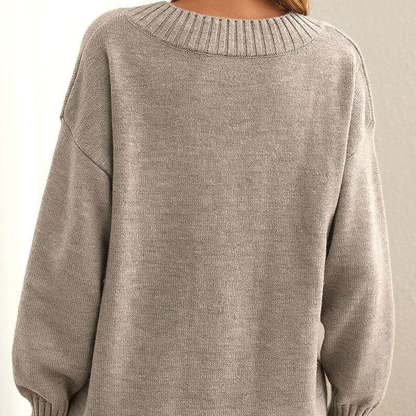 Pull over-size tricoté - sweater pour femmes