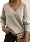 Pull over-size tricoté - sweater pour femmes