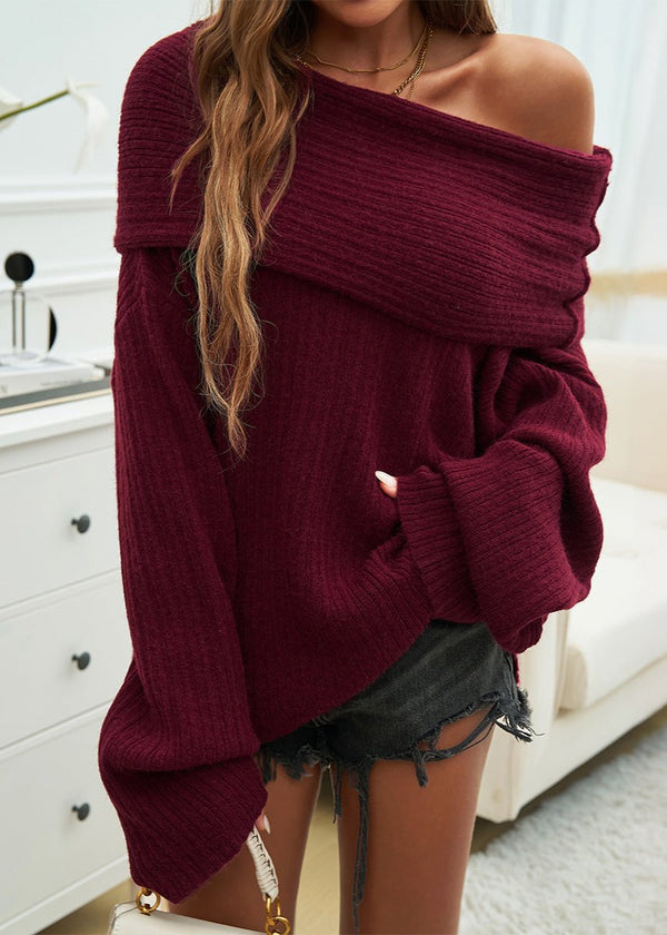 Pull oversize décontracté - tricot léger pour femmes